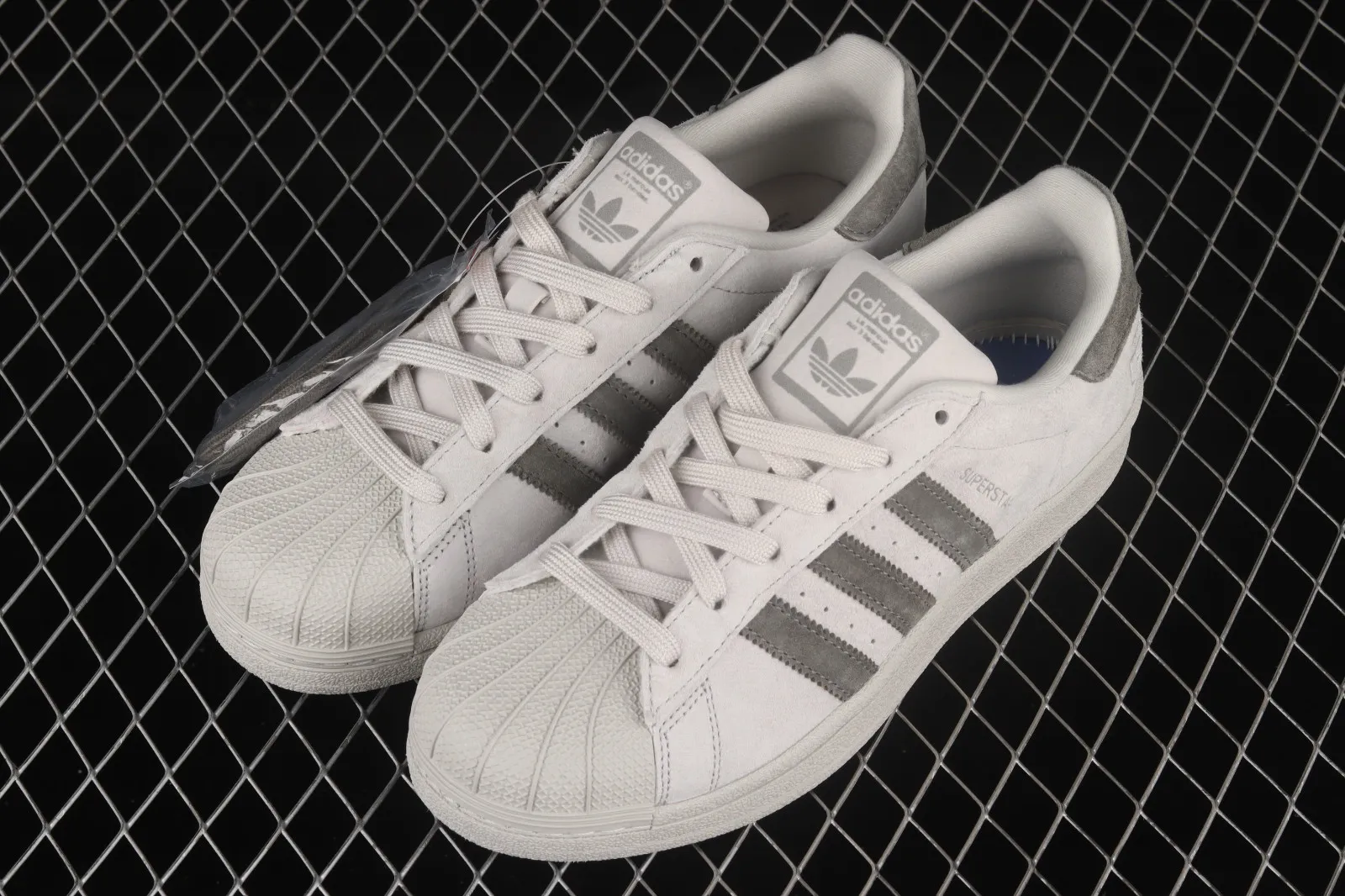 Reigning Champ x Adidas Originals Superstar Gray Suede Cloud White BS9558