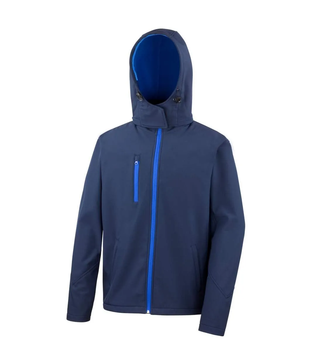 Result Core Mens Lite Hooded Softshell Jacket (Navy/Royal) - UTBC3253