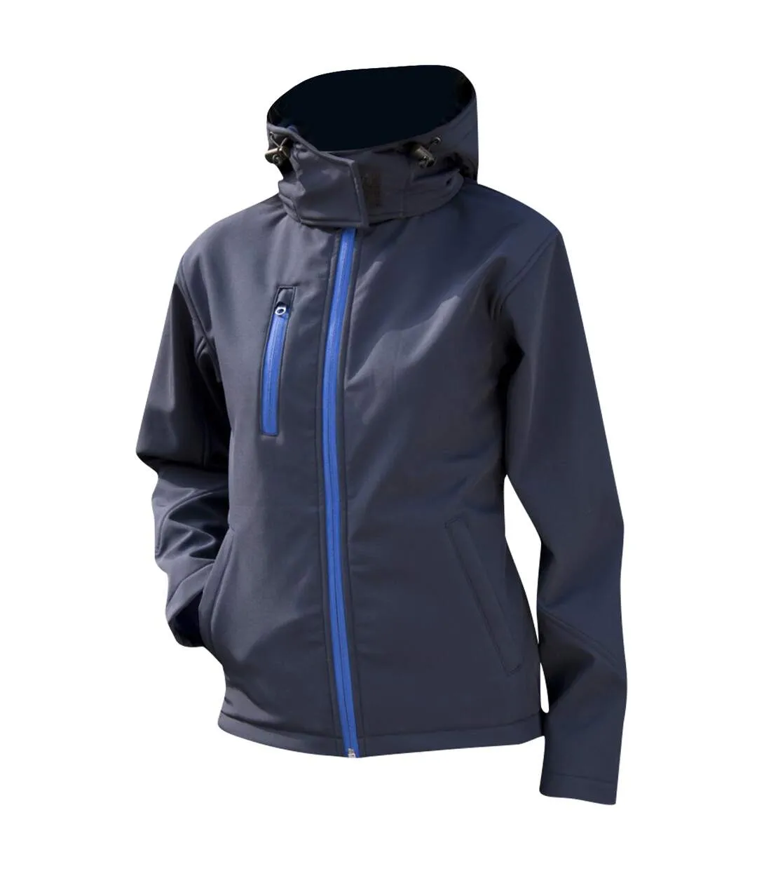 Result Core Womens/Ladies Lite Hooded Softshell Jacket (Navy/Royal) - UTBC3252