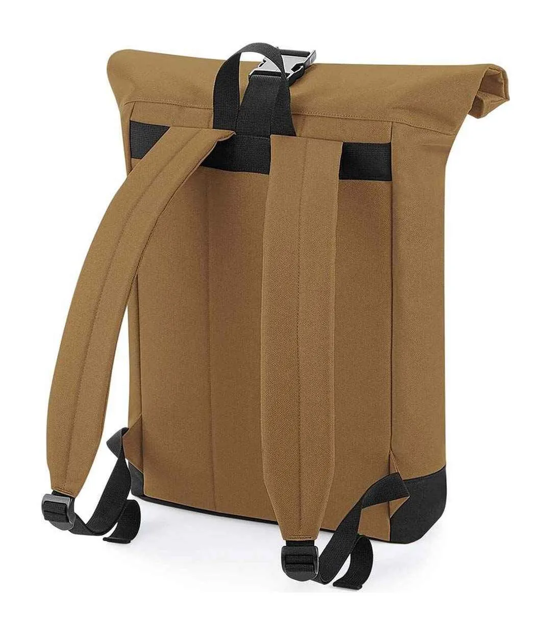 Roll top backpack one size caramel Bagbase