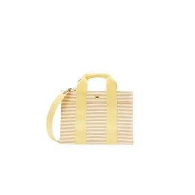 Rue de Verneuil   Tote Marinere Beige Logostrap Yellow S