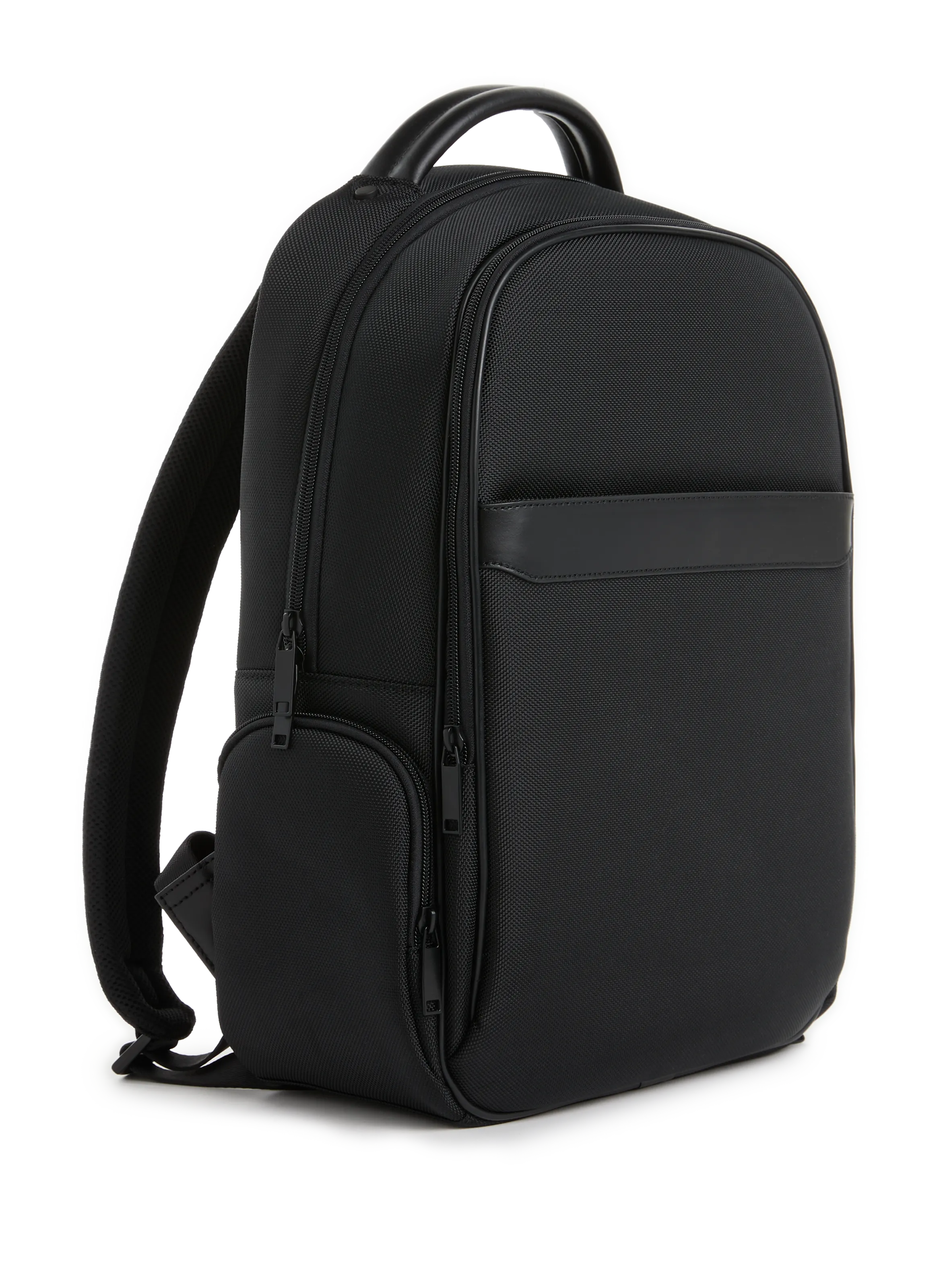 Saison 1865  Grained-effect backpack - Black