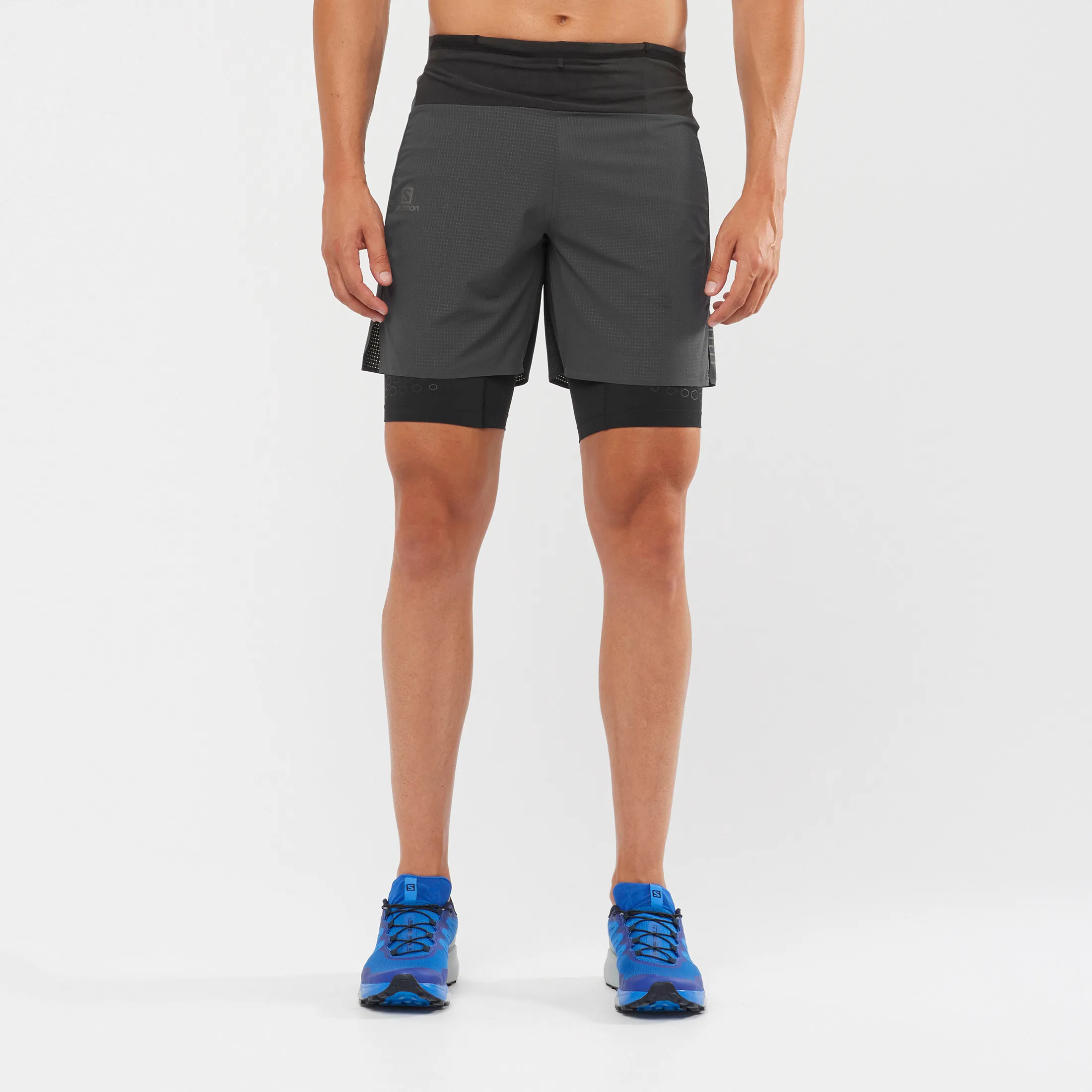 Salomon Men's Exo Motion Twinskin Shorts Black | Buy Salomon Men's Exo Motion Twinskin Shorts Black here | Outnorth