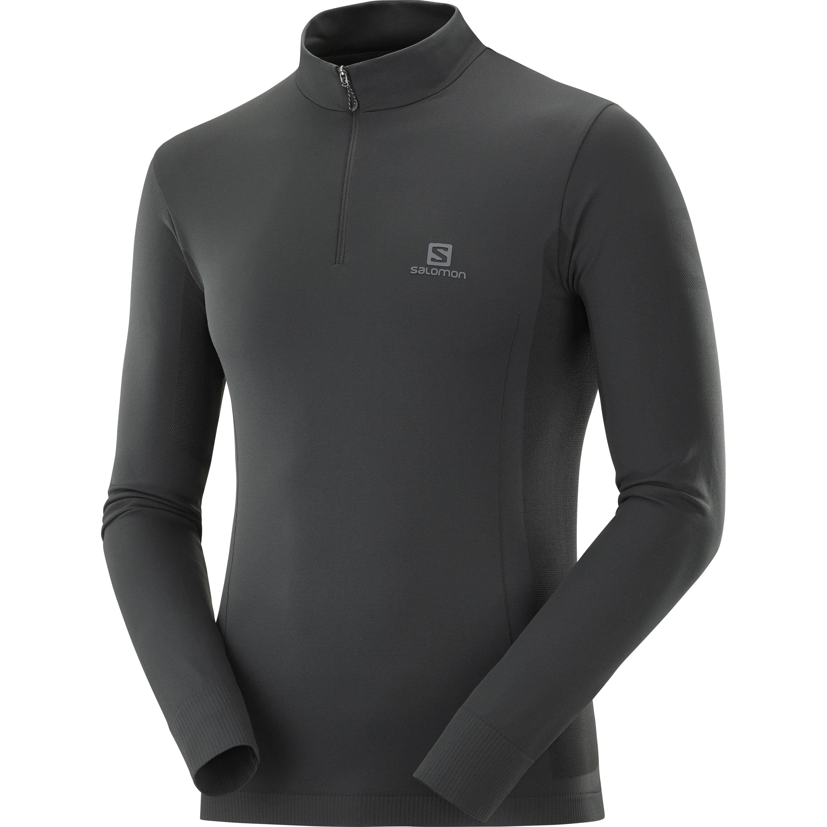 Salomon Men's Explore Seamless Half Zip Black | Buy Salomon Men's Explore Seamless Half Zip Black here | Outnorth