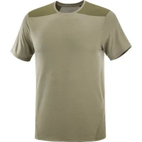 Salomon Men's Outline SS Tee Dusky Green/Grape Leaf | Buy Salomon Men's Outline SS Tee Dusky Green/Grape Leaf here | O