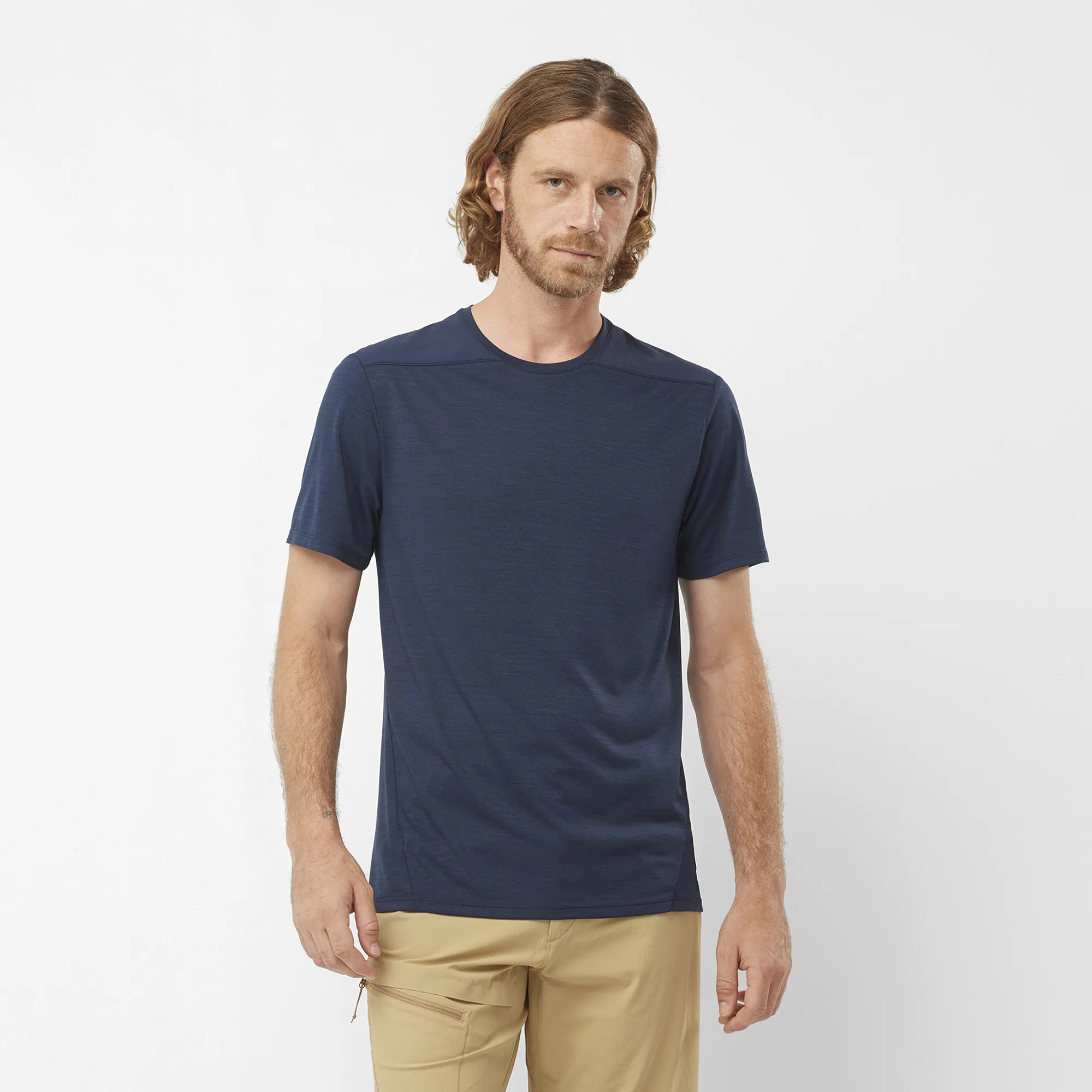 Salomon Men's Outline SS Tee Navy Iris | Buy Salomon Men's Outline SS Tee Navy Iris here | Outnorth