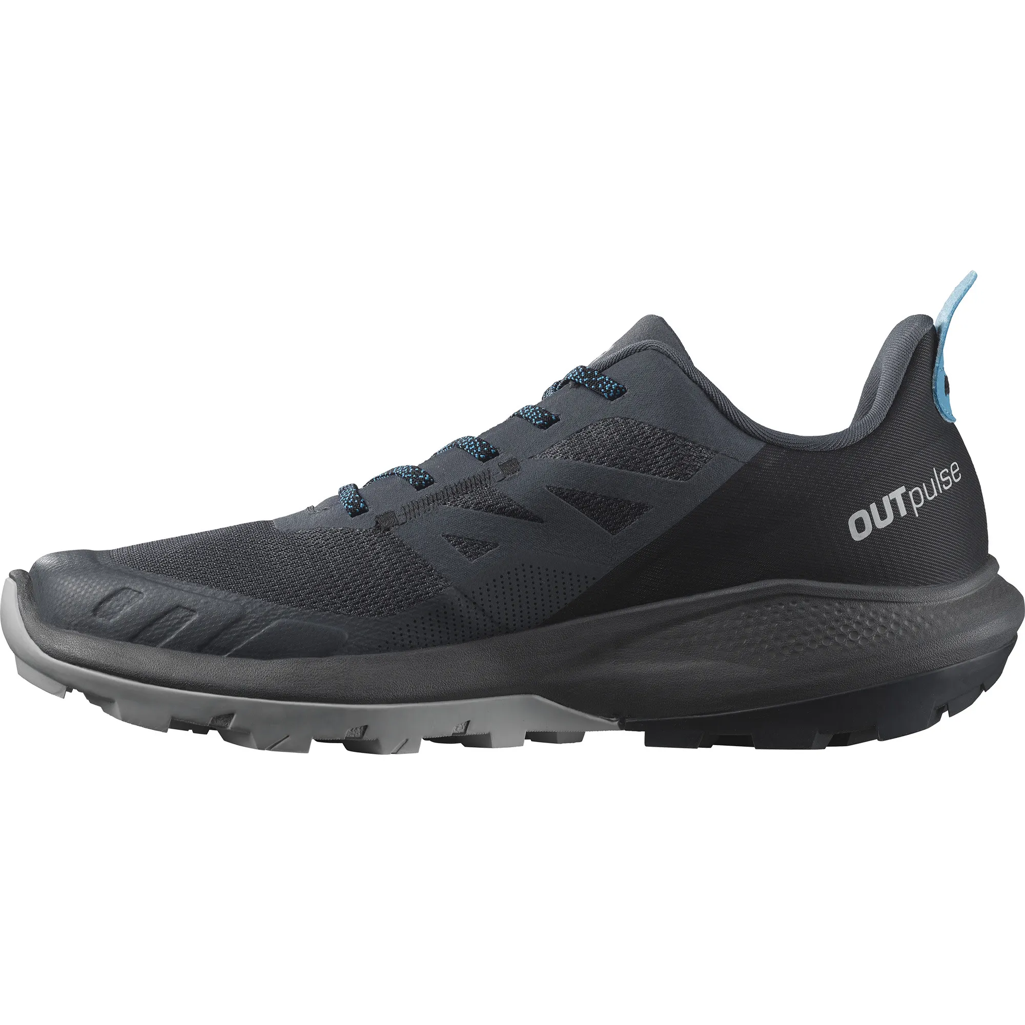 Salomon Men's Outpulse Ebony/Black/Algiers Blue | Buy Salomon Men's Outpulse Ebony/Black/Algiers Blue here | Outnorth