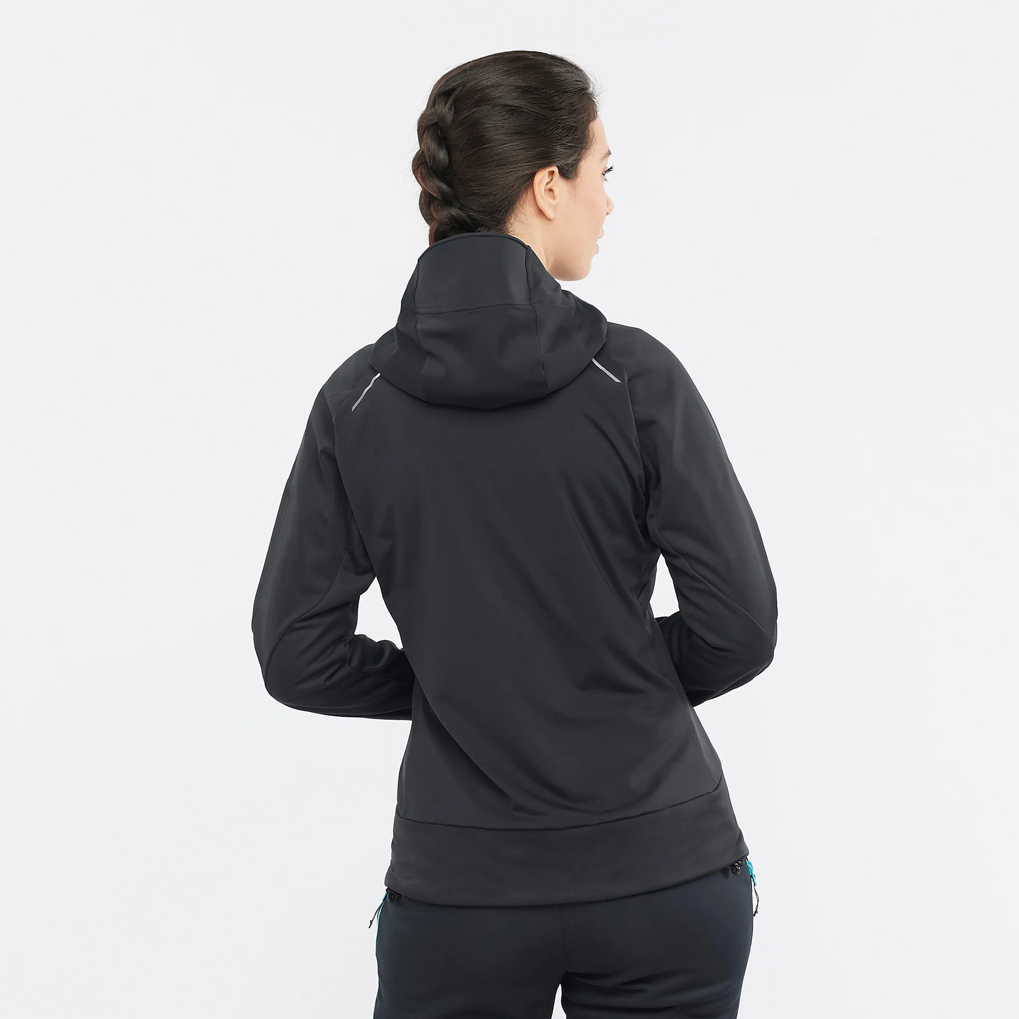 Salomon Women's MTN GORE-TEX Softshell Jacket Deep Black/Bluefish | Buy Salomon Women's MTN GORE-TEX Softshell Jacket 