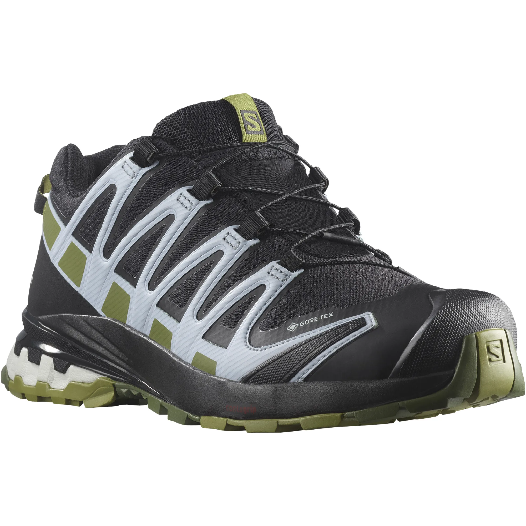 Salomon Women's XA Pro 3D V8 GORE-TEX Black/Green Moss/Zen Blue | Buy Salomon Women's XA Pro 3D V8 GORE-TEX Black/Gree