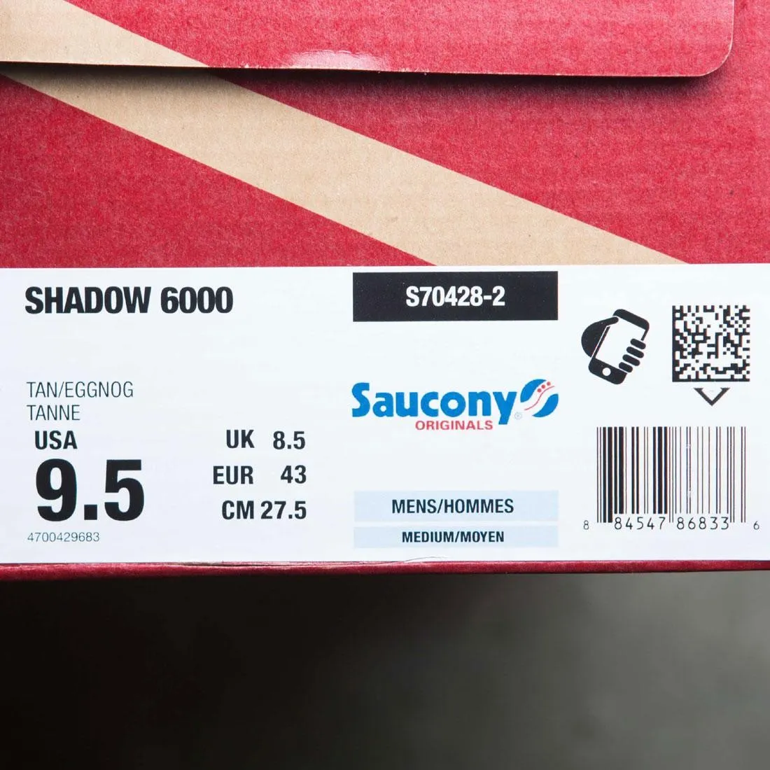 Saucony Men Shadow 6000 (tan / eggnog)