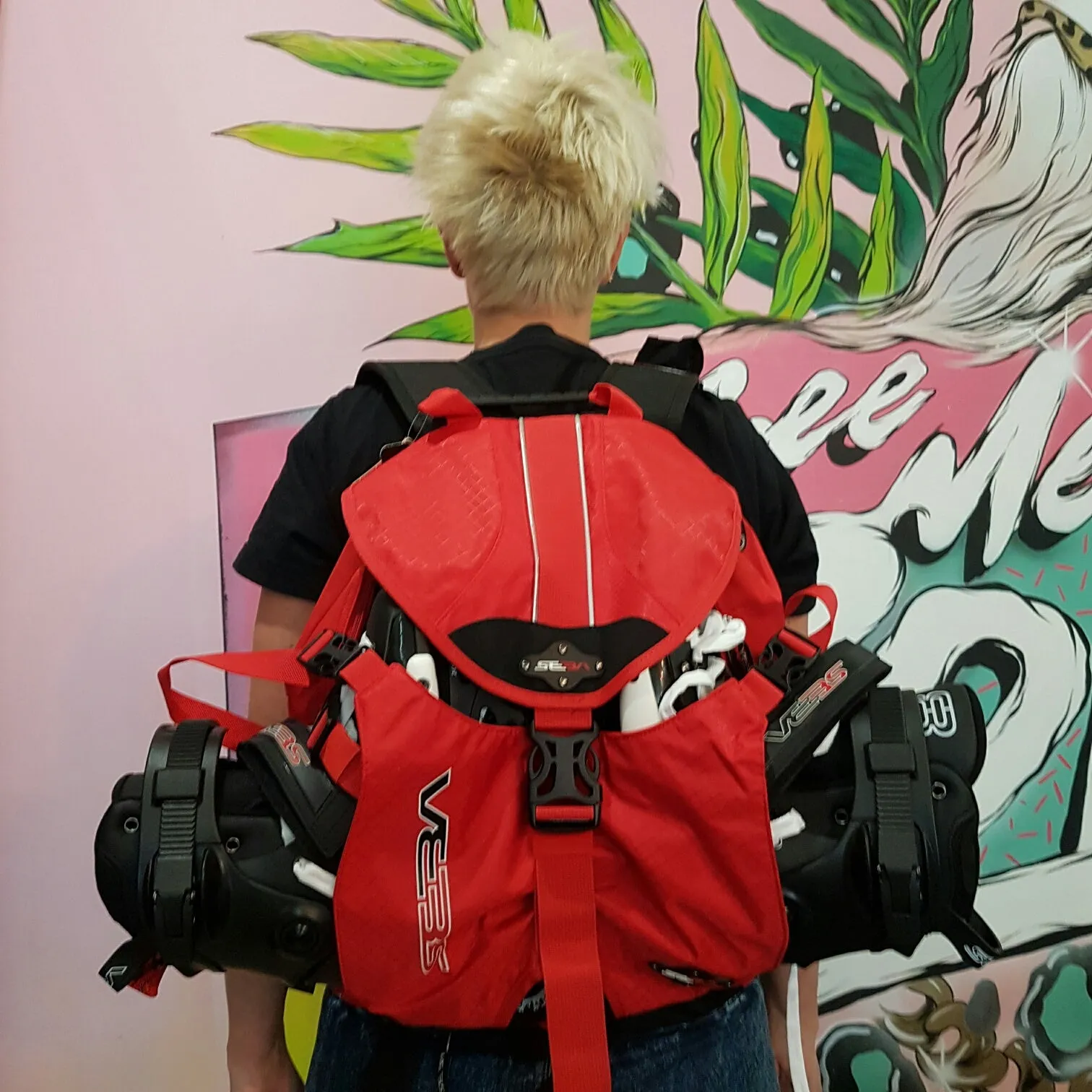 Seba Small Skate Red Backpack