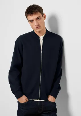 Selected Homme Mack Bomber Sweat Jacket, Sky Captain