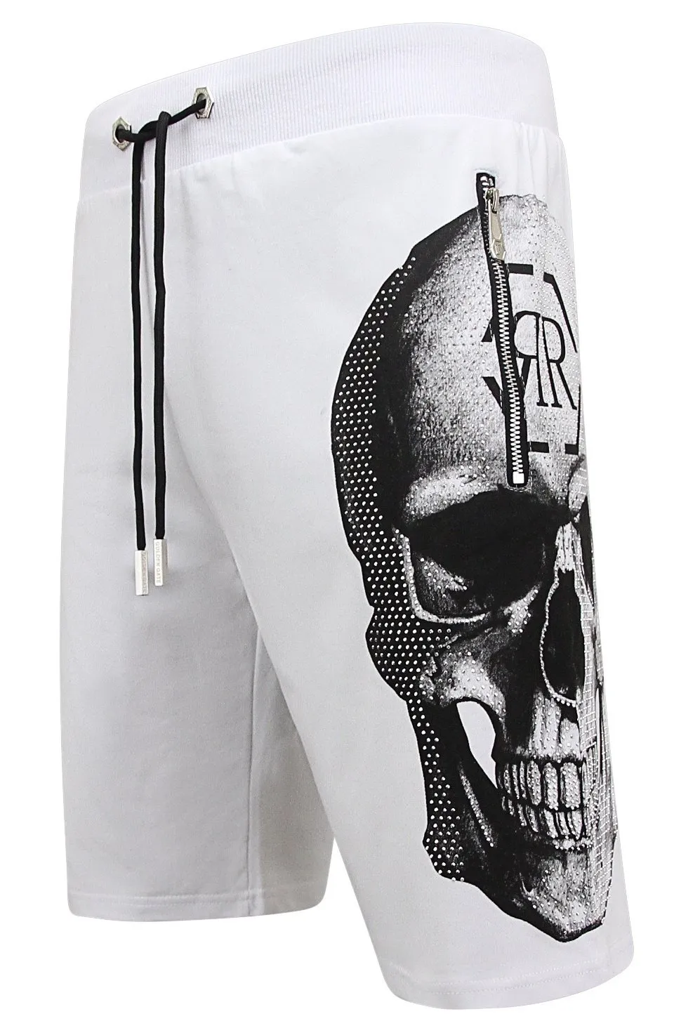 Skull - Rhinestone Shorts |