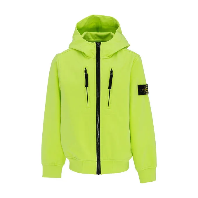  SOFTSHELL JACKET WITH HOOD Kid Lemon