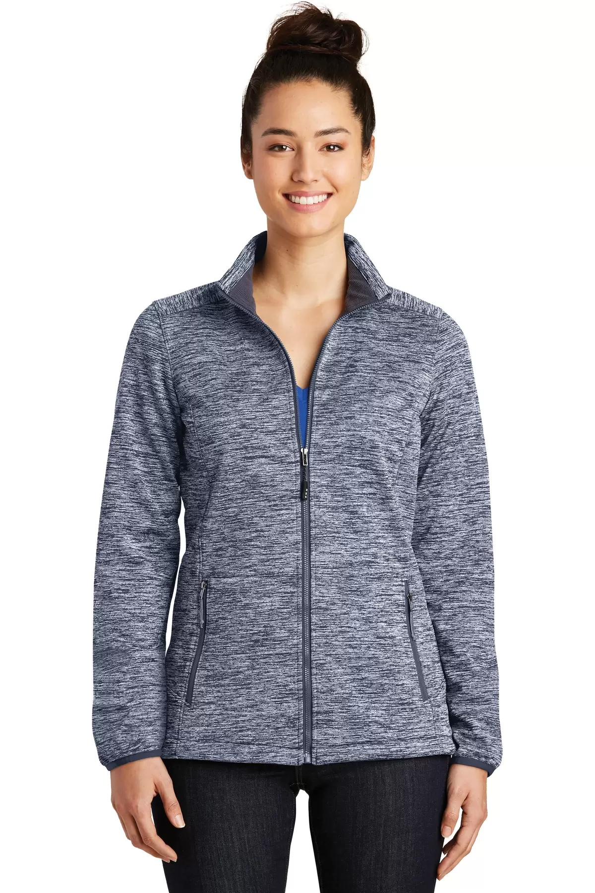 Sport Tek LST30 Sport-Tek Ladies PosiCharge Electric Heather Soft Shell Jacket SKU: LST30