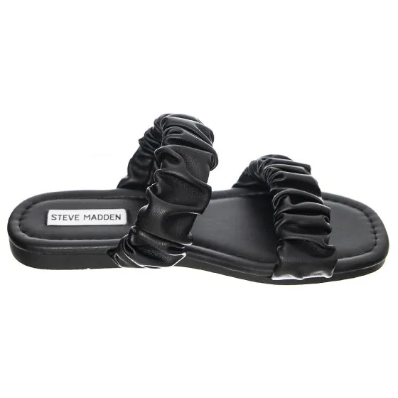 Steve Madden W' Abloom Black Sandals