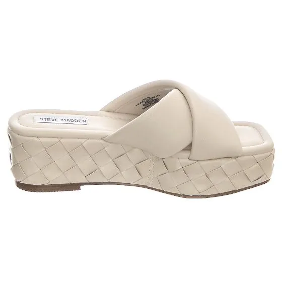 Steve Madden Womens Raivyn Bone White Sandals