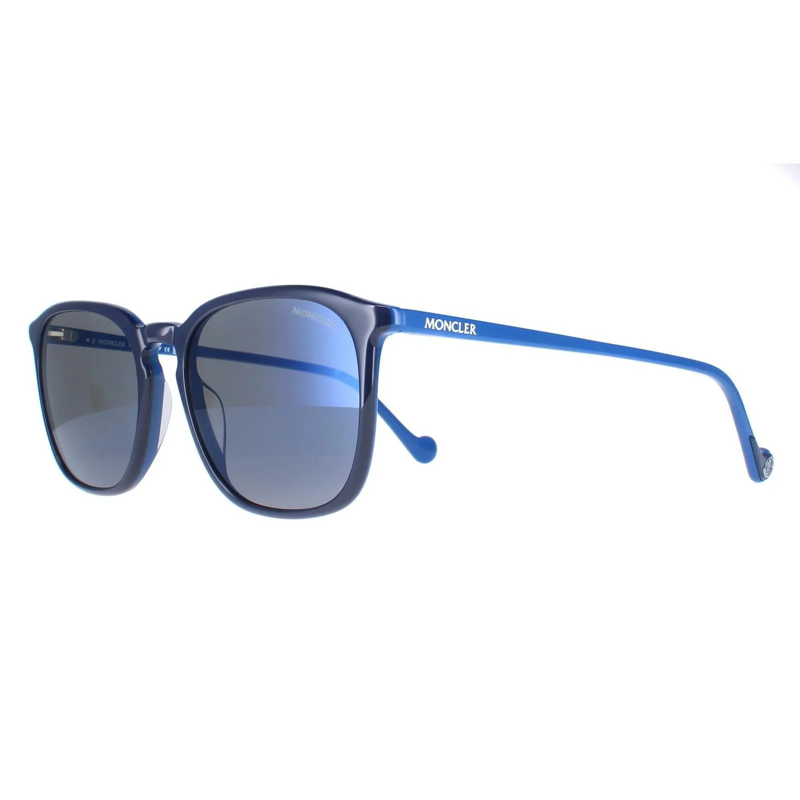 Sunglasses | Square Shiny Blue Blue ML0150 | Moncler