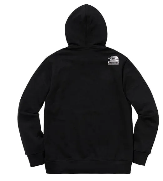 Supreme The North Face Metallic Logo Hooded Sweatshirt - Black