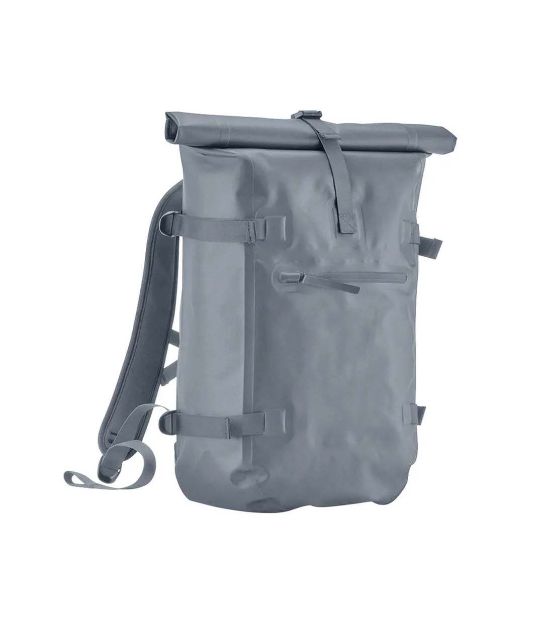 Tailored luxe roll top backpack one size blue grey Quadra