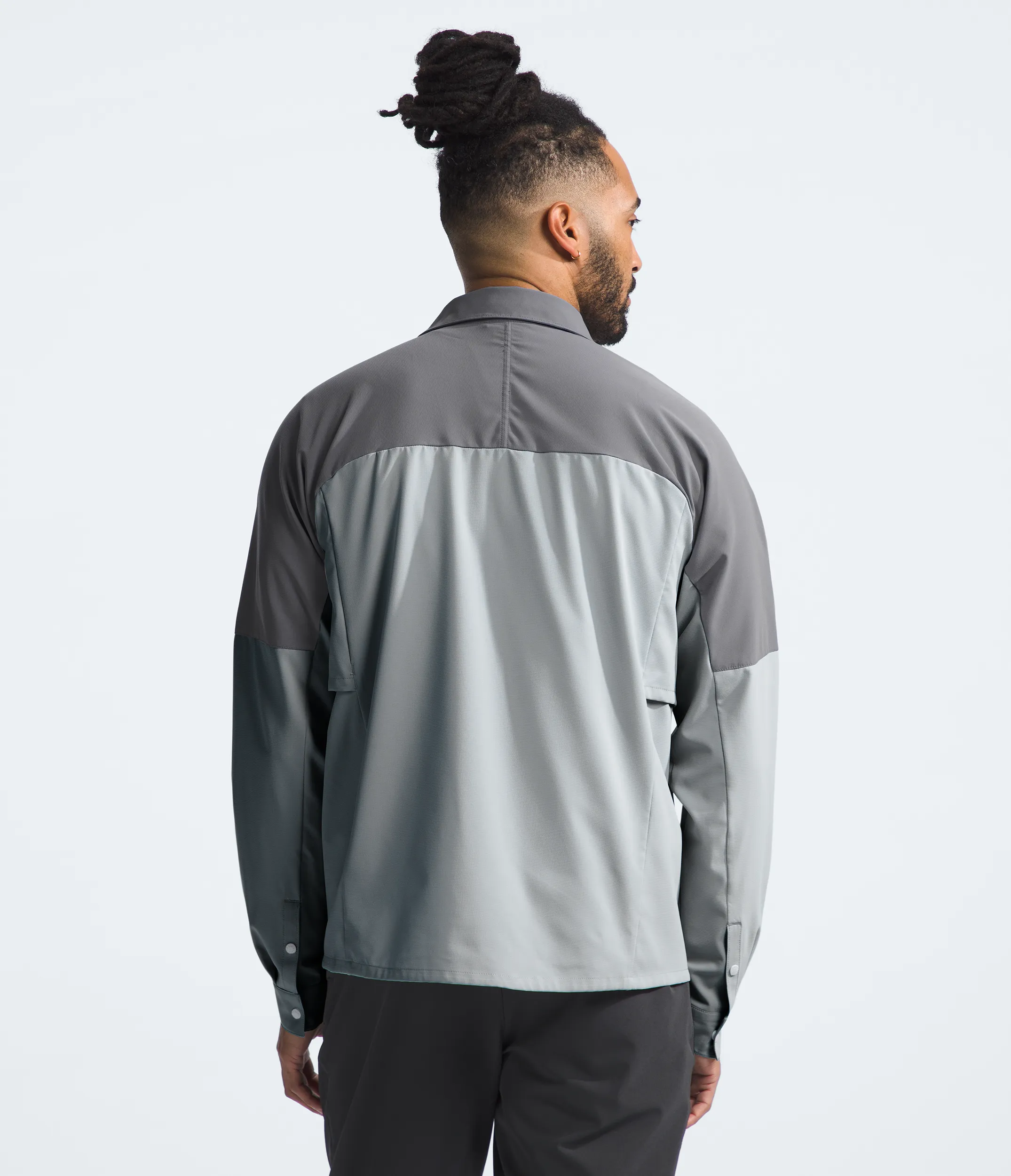 The North Face Men's First Trail Upf LS Shirt High Rise Grey Smoked Pearl