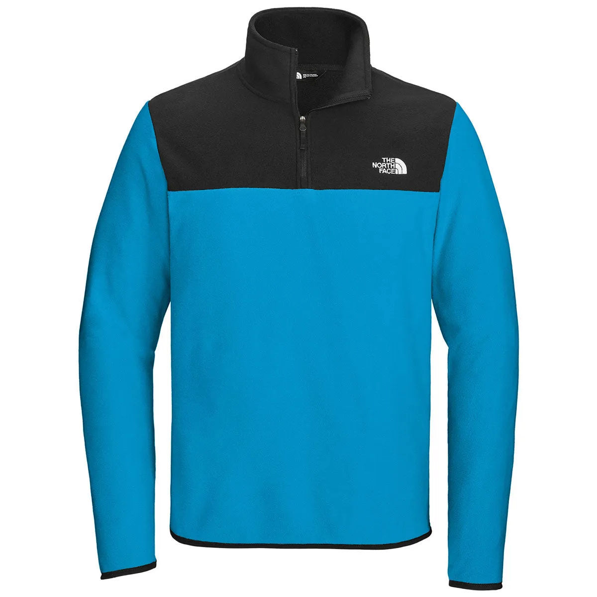 The North Face Men's Hero Blue/ TNF Black Glacier 1/4-Zip Fleece