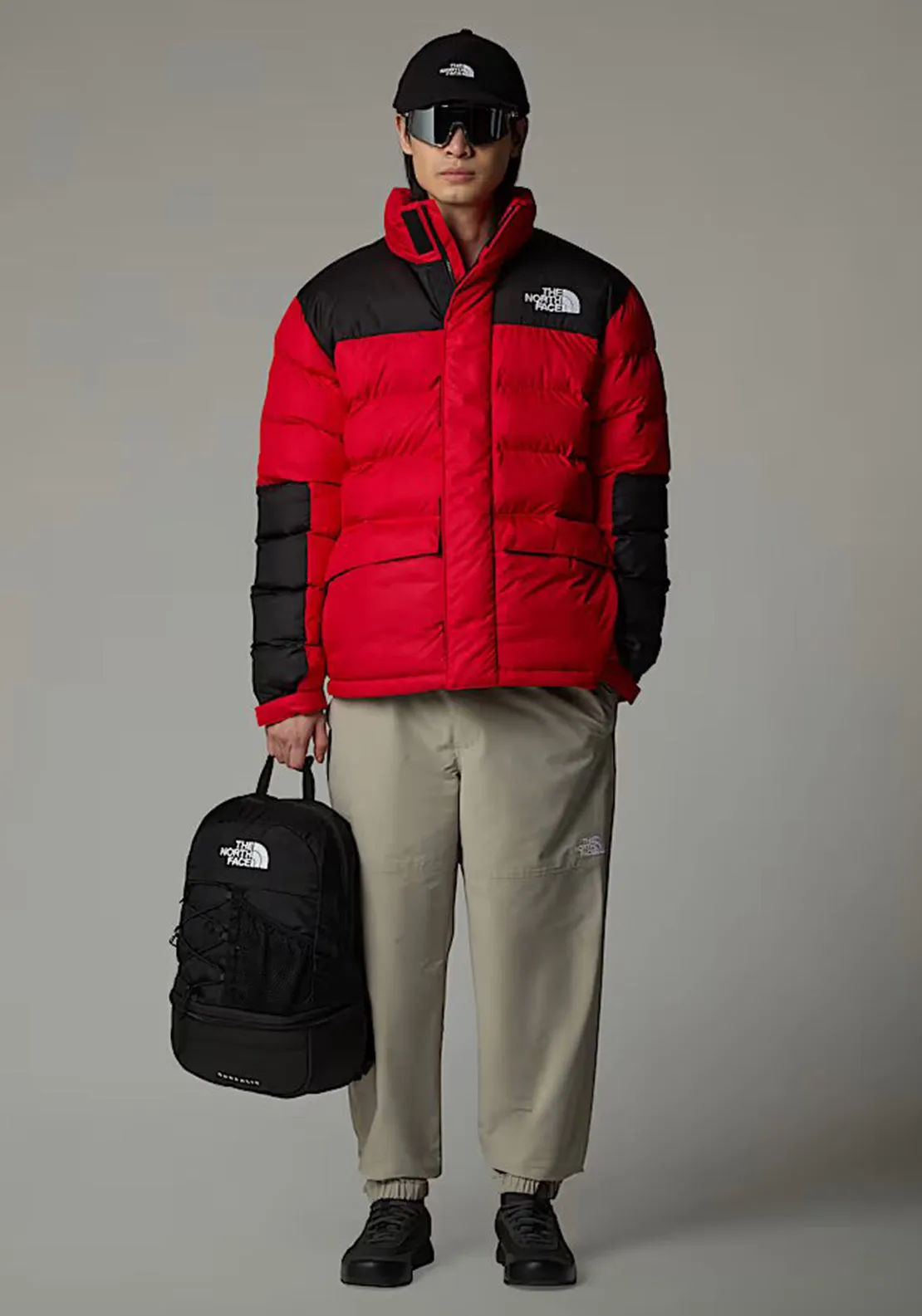 The North Face Men’s Limbara Insulated Jacket, Red & Black