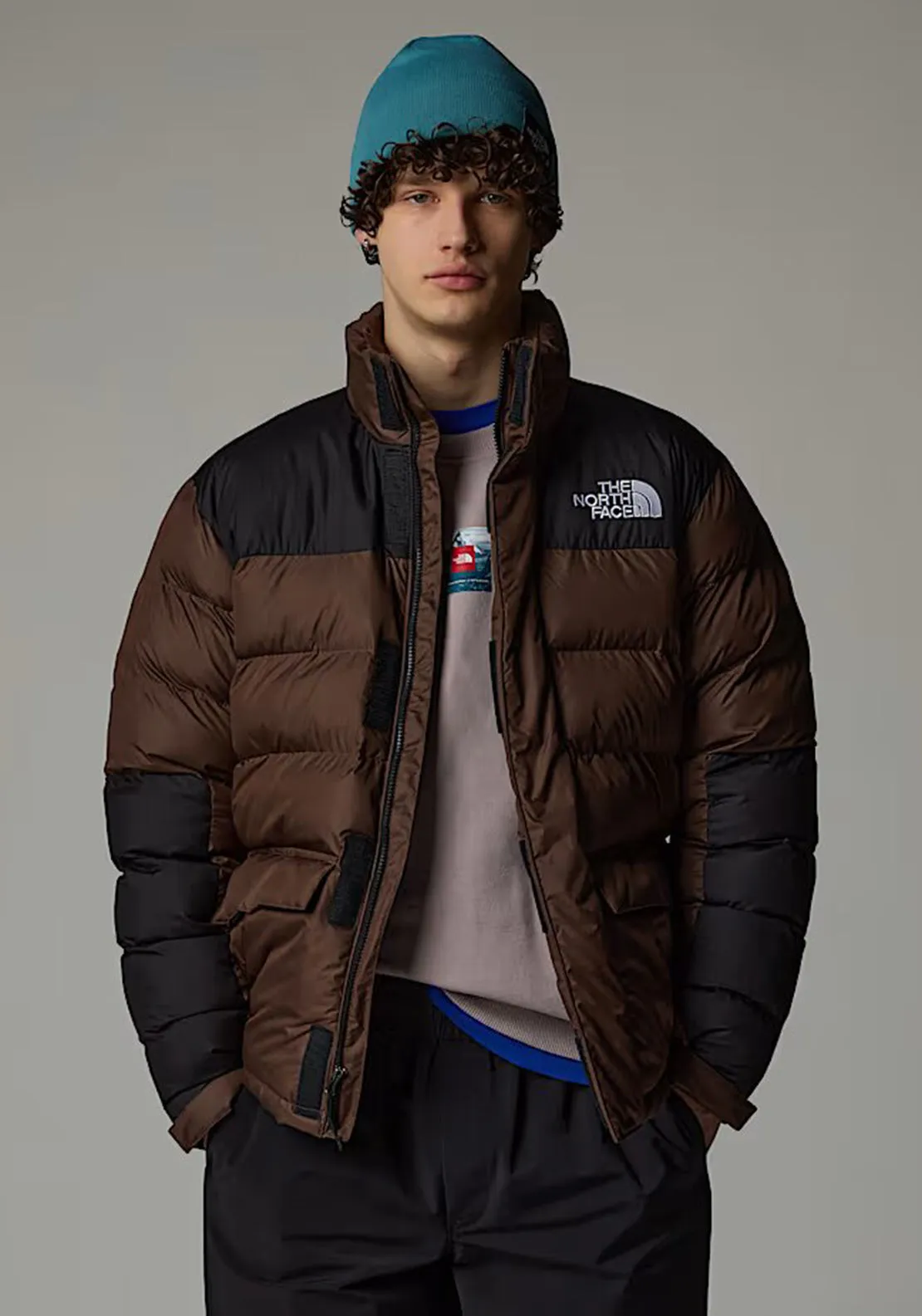 The North Face Men’s Limbara Insulated Jacket, Smokey Brown & Black