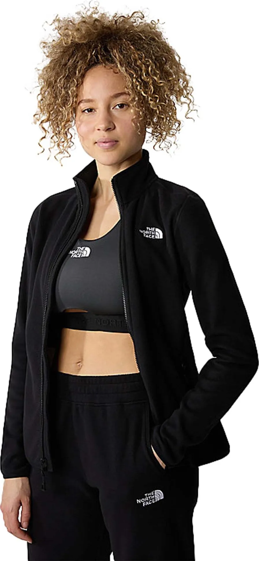 The North Face Women's 100 Glacier Full-Zip Fleece TNF Black | Buy The North Face Women's 100 Glacier Full-Zip Fleece 