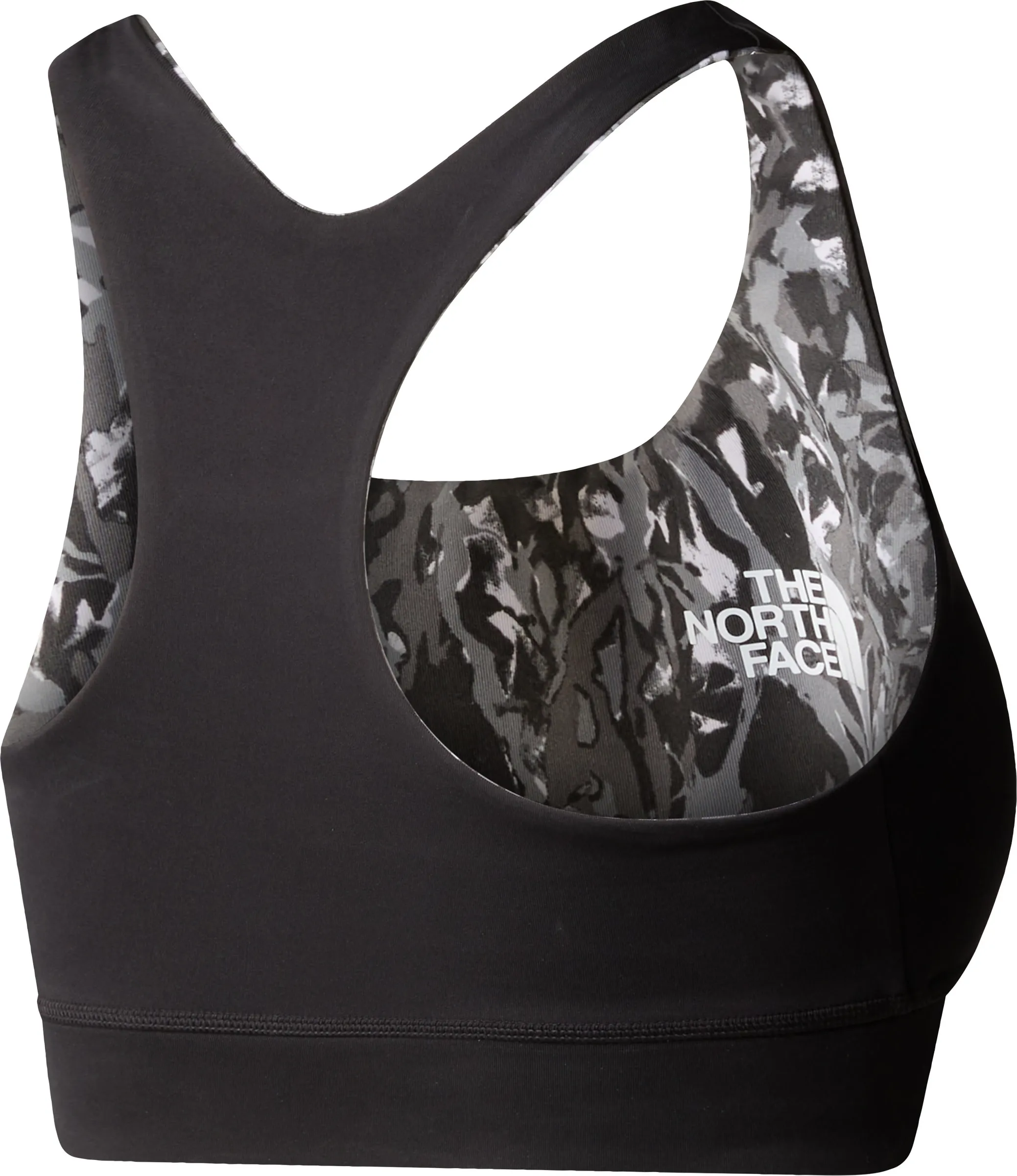 The North Face Women's Flex Printed Bra Asphalt Grey Abstract Lightning Print | Buy The North Face Women's Flex Printe