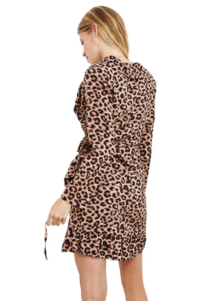 The People Vs WOMENS AVA WRAP DRESS HYENA