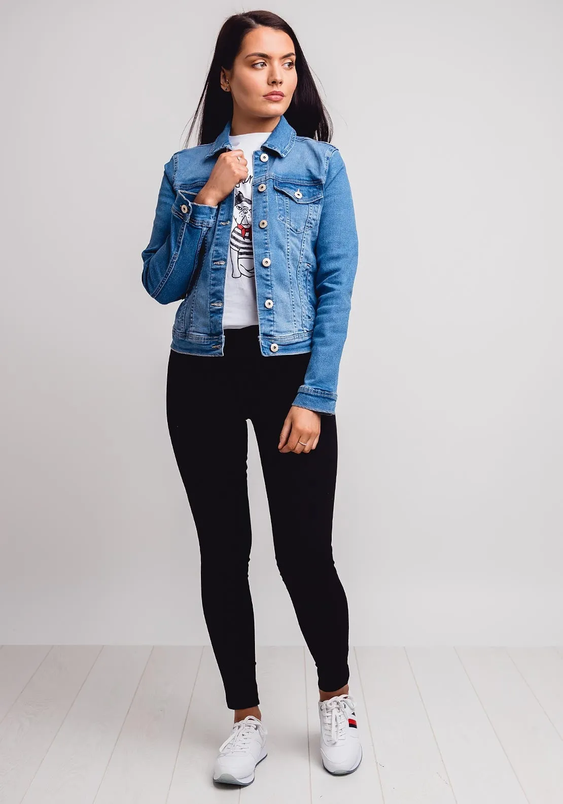 Tiffosi Trudy Denim Jacket, Light Blue