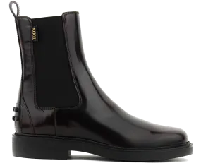 TODS dames  TOD'S CHELSEA BOOT DARK BROWN