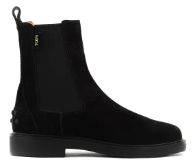 TODS dames  TOD'S CHELSEA BOOT SUEDE BLACK