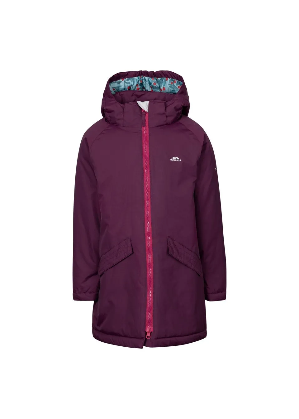 Trespass Girls Purple Observe TP50 Waterproof Jacket (2-12yrs)