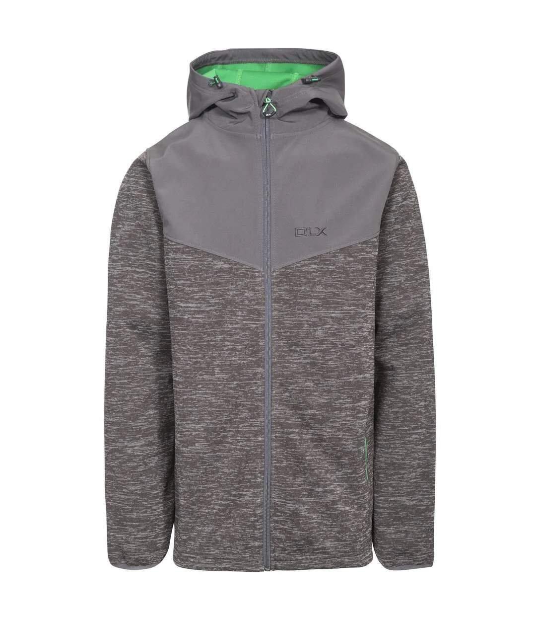 Trespass Mens Hendricks Waterproof Softshell Jacket (Dark Grey Marl/Clover) - UTTP4024