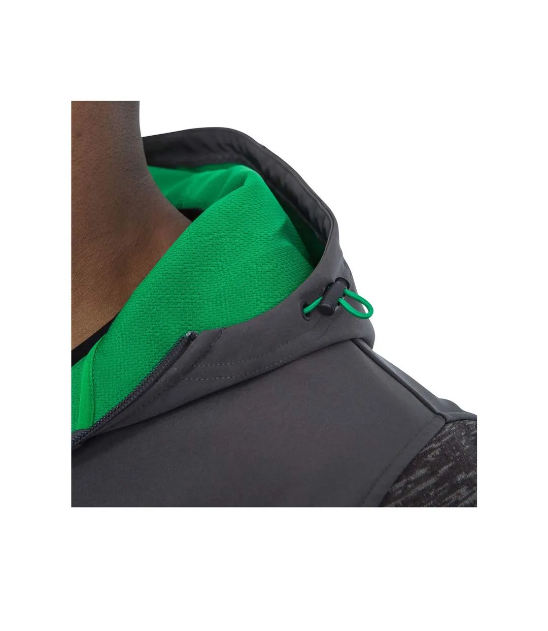 Trespass Mens Hendricks Waterproof Softshell Jacket (Dark Grey Marl/Clover) - UTTP4024