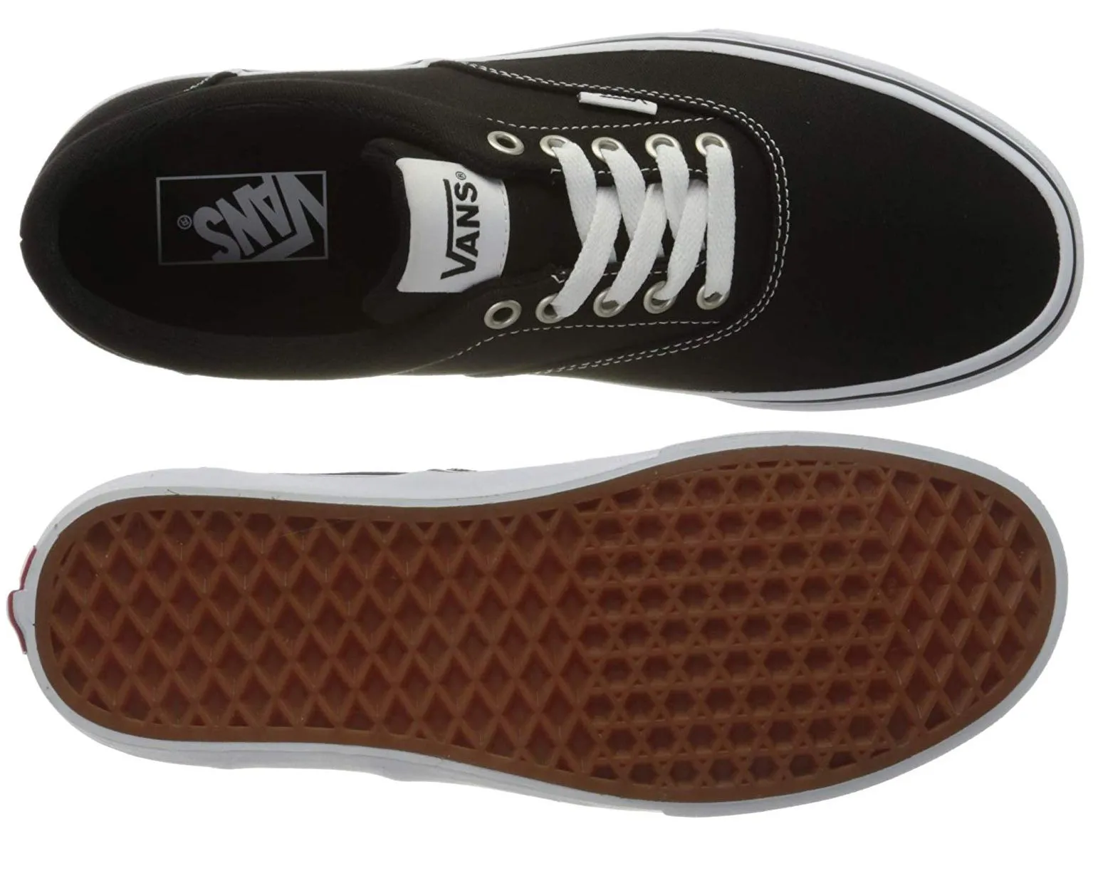 VANS Doheny Canvas Casual Trainers Black White