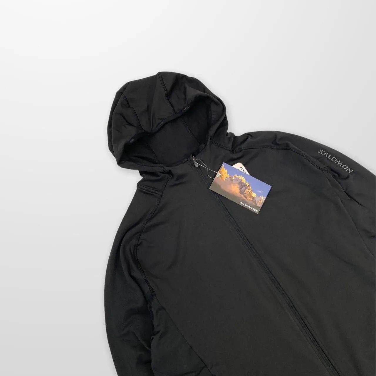 Vintage Salomon Light Softshell Jacket In Slate Grey / Black