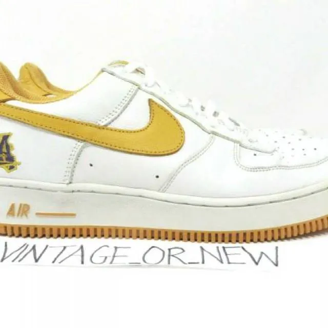 VTG 2002 Nike Air Force 1 Low LA Los Angeles Lakers Cany...