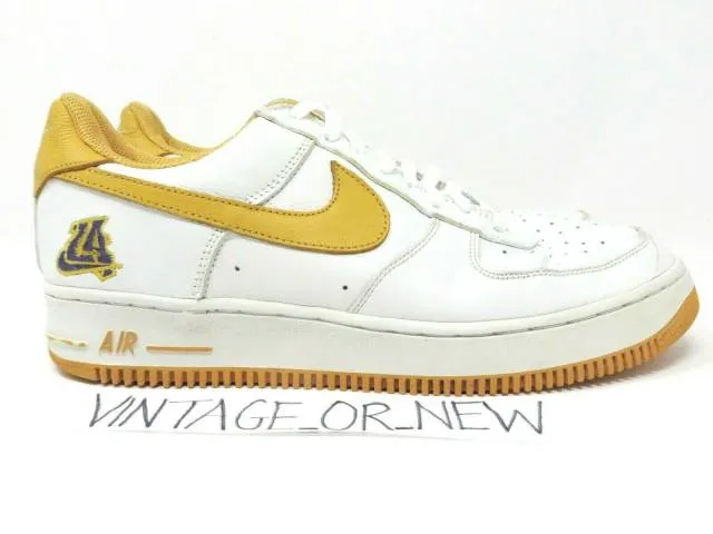 VTG 2002 Nike Air Force 1 Low LA Los Angeles Lakers Cany...