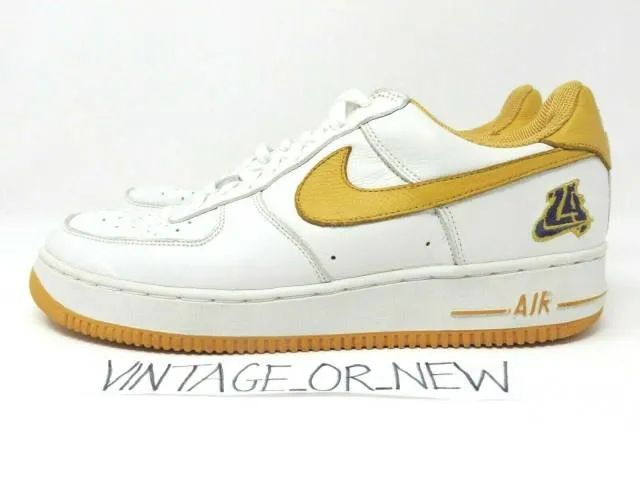 VTG 2002 Nike Air Force 1 Low LA Los Angeles Lakers Cany...