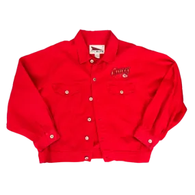 WESTSIDE STOREY VINTAGE | VINTAGE 90S PROLITE DENIM KC CHIEFS JACKET- RED