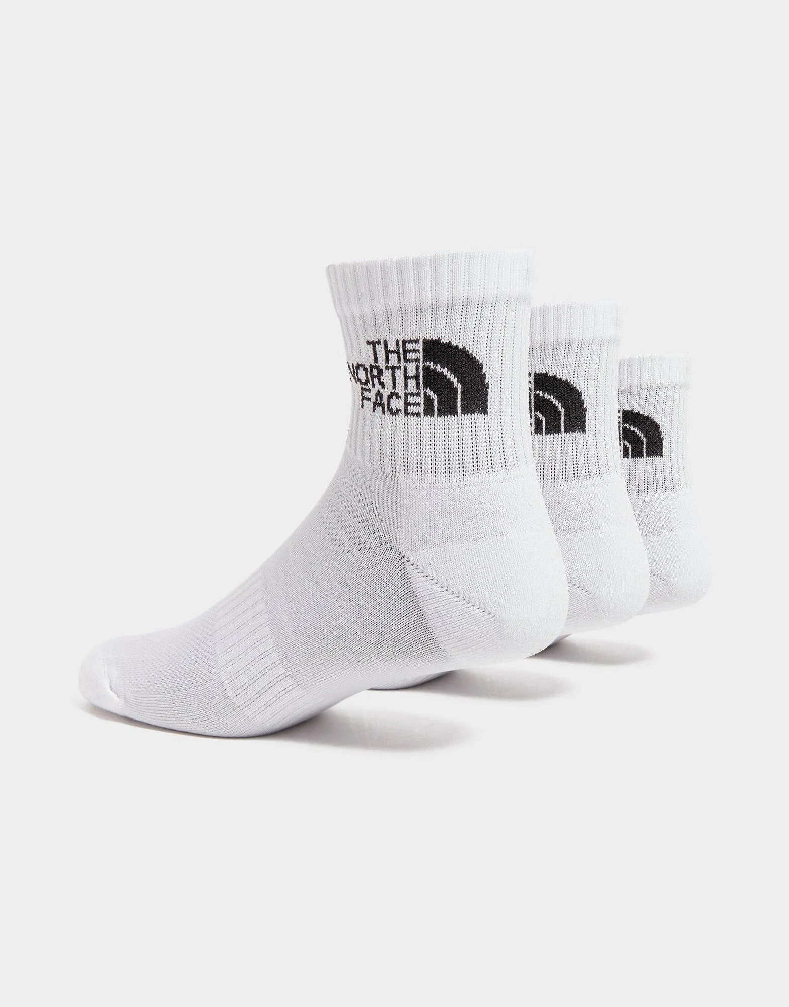 White The North Face 3-Pack Quarter Socks - JD Sports 