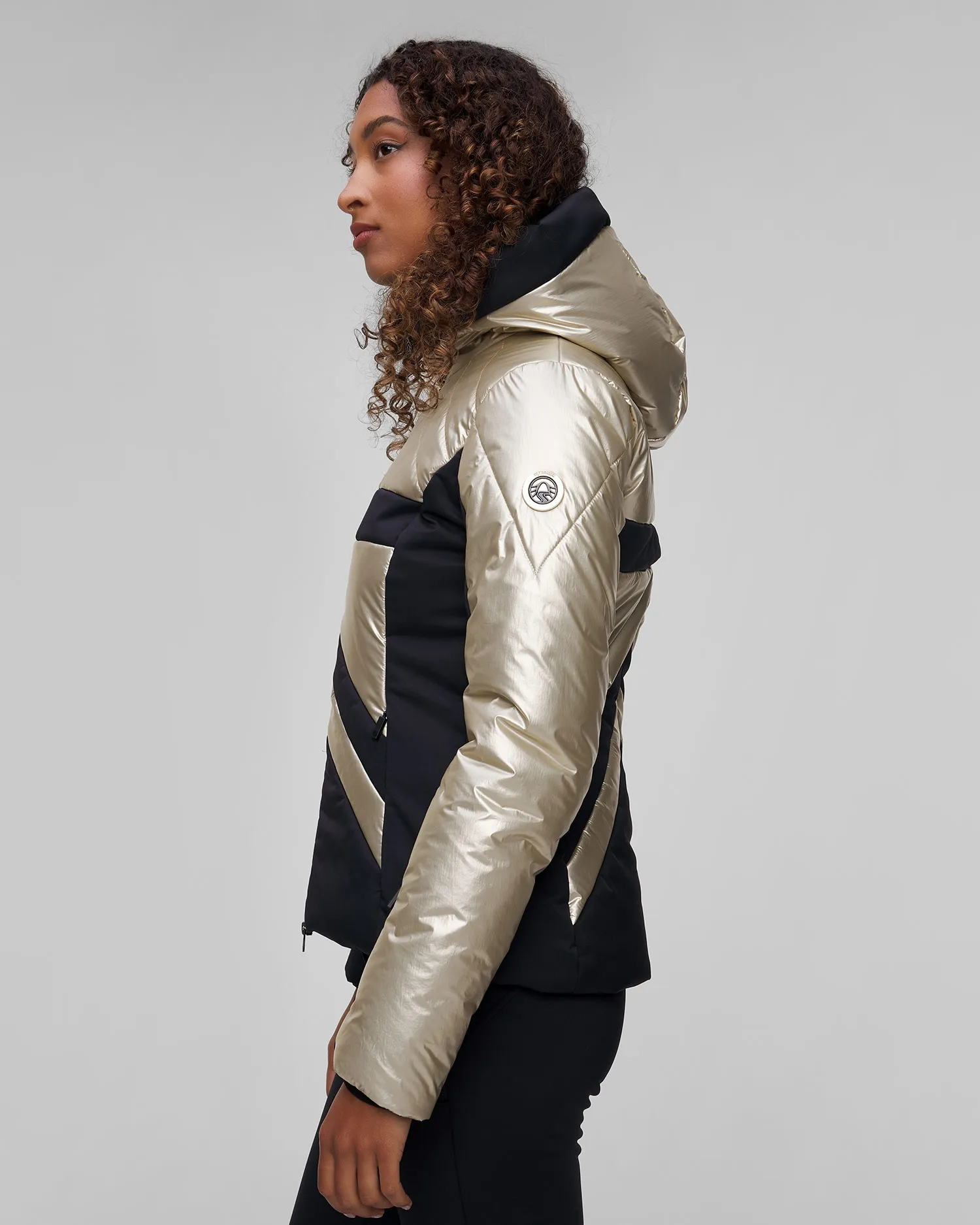 Women's golden ski jacket Sportalm 1820553495-9970