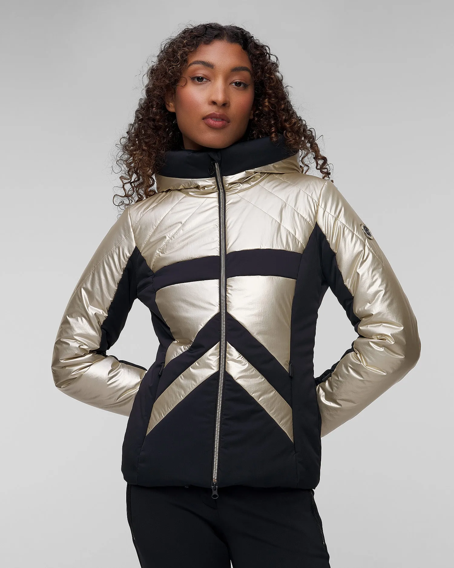 Women's golden ski jacket Sportalm 1820553495-9970