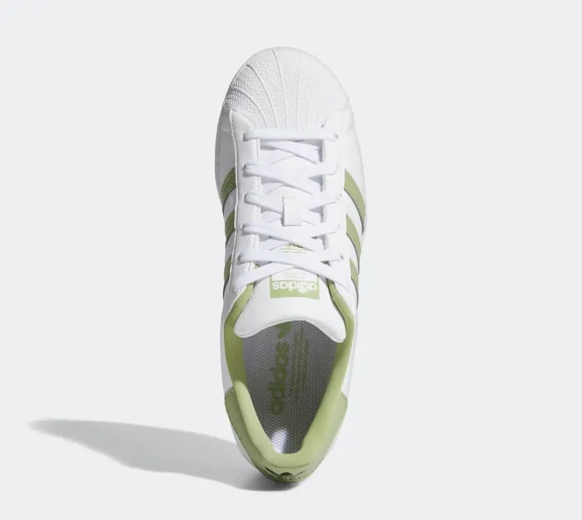 Womens Adidas Originals Superstar Magic Lime Cloud White Metallic Gold GY5986