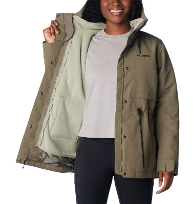 Women's Columbia Drop Ridge Interchange Waterproof Hooded 3-in-1 Jacket