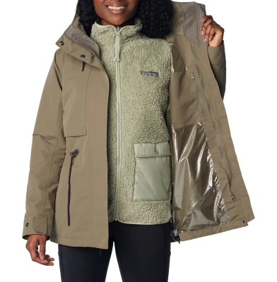 Women's Columbia Drop Ridge Interchange Waterproof Hooded 3-in-1 Jacket