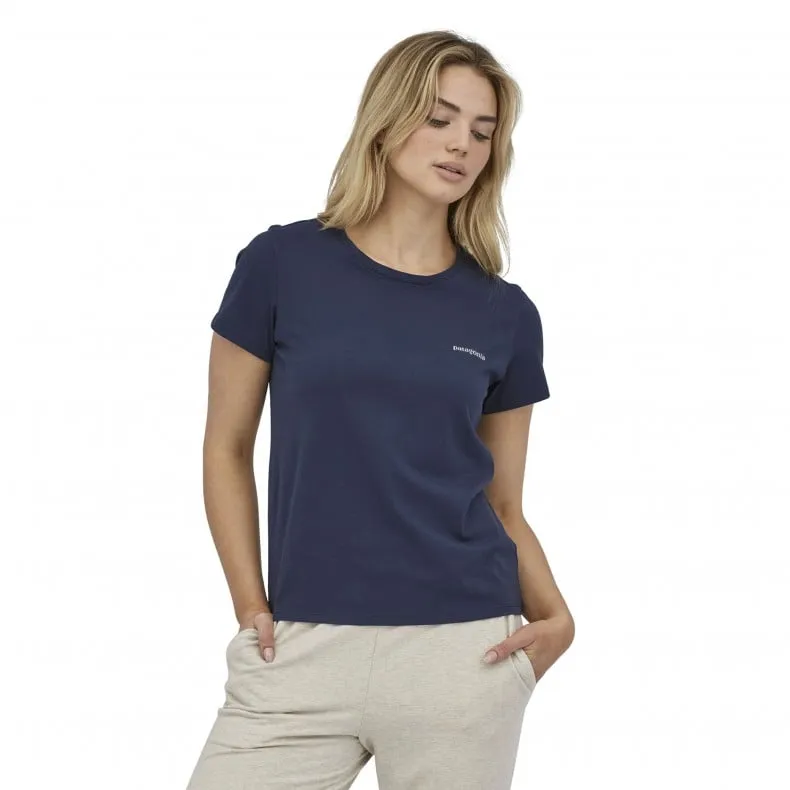 Women's Patagonia P-6 Mission Organic T-Shirt (New Navy)